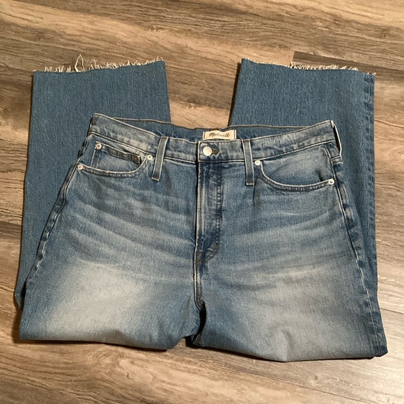 Madewell Denim - Madewell The Perfect Vintage Wide-Leg Crop Jean